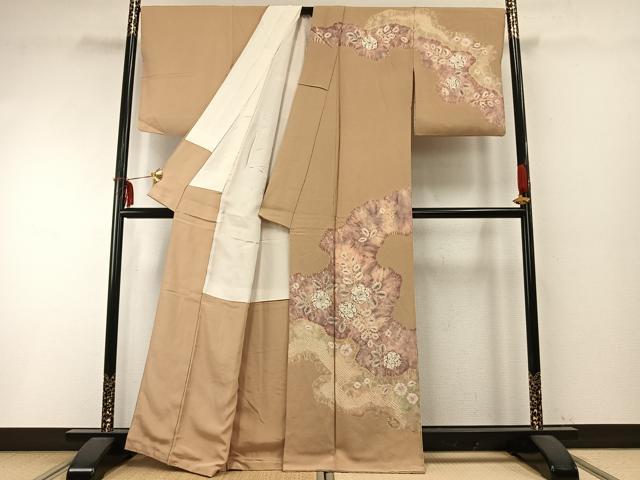 平和屋着物●訪問着 辻が花 絞り 暈し染め 正絹 逸品 AABD0705fy
