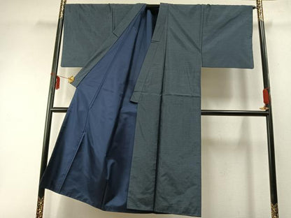 平和屋着物●男性　本場大島紬　アンサンブル　亀甲絣　正絹　逸品　AABD0712fy