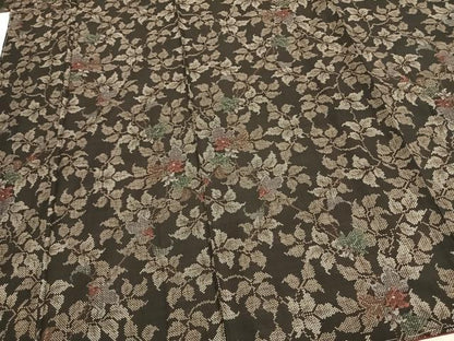 平和屋着物●本場大島紬 一元7マルキ 草花文 正絹 逸品 未使用 AABD0726fy