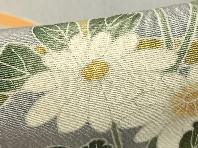 平和屋着物●訪問着 友禅 作家物 草花文 正絹 逸品 AABD0732fy