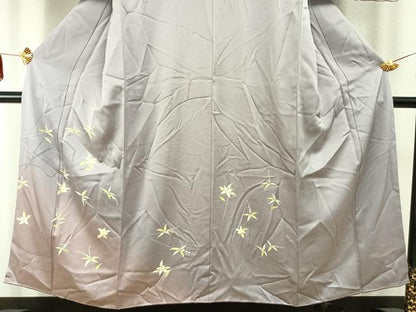 平和屋着物●訪問着　枝花文　暈し染め　正絹　逸品　AABD0741fy