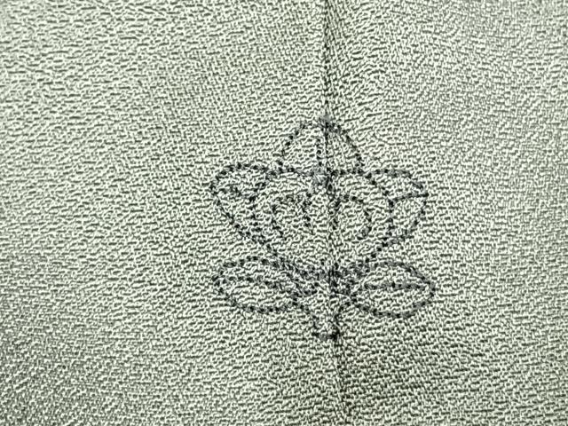 平和屋着物●訪問着　駒刺繍　結び紐文　金彩　正絹　逸品　AABD0745fy