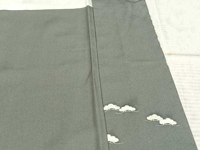 平和屋着物●訪問着　駒刺繍　結び紐文　金彩　正絹　逸品　AABD0745fy