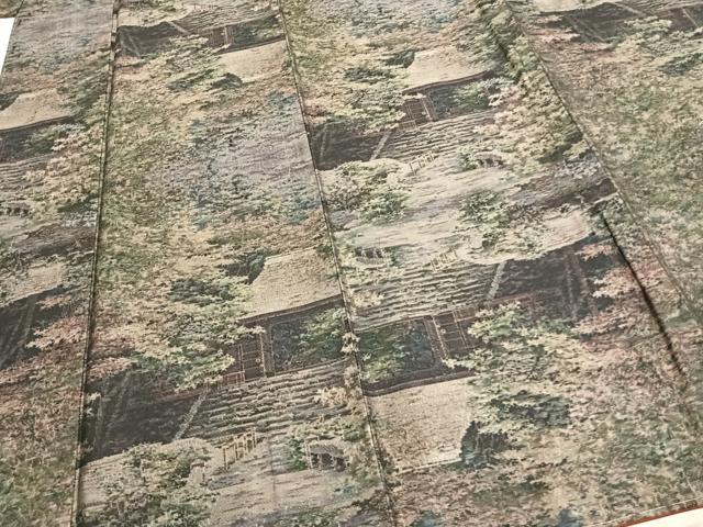 平和屋着物●本場大島紬　カタス7マルキ　総絣　法然院　正絹　逸品　未使用　AABD0759fy
