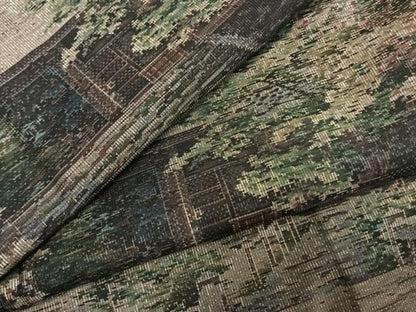 平和屋着物●本場大島紬　カタス7マルキ　総絣　法然院　正絹　逸品　未使用　AABD0759fy