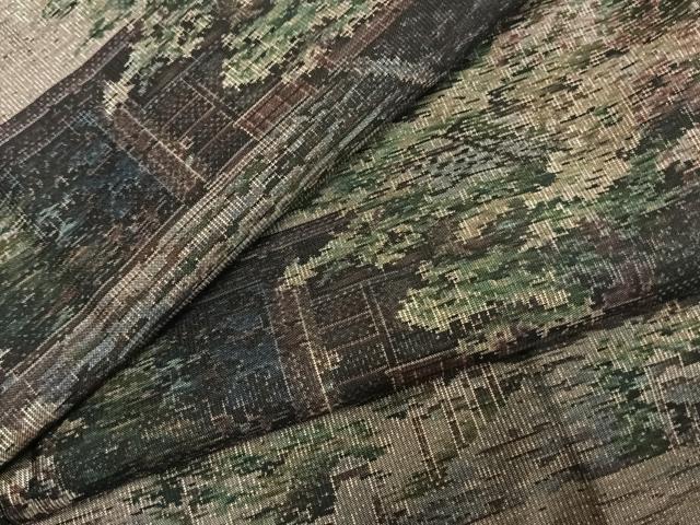 平和屋着物●本場大島紬　カタス7マルキ　総絣　法然院　正絹　逸品　未使用　AABD0759fy