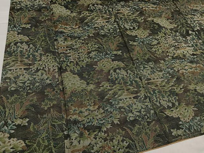 平和屋着物●本場大島紬　一元7マルキ　総絣　風景草木文　正絹　逸品　未使用　AABD0766ph