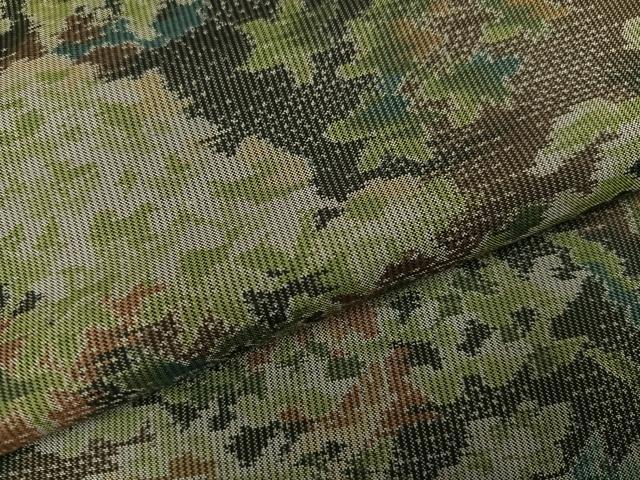 平和屋着物●本場大島紬　一元7マルキ　総絣　風景草木文　正絹　逸品　未使用　AABD0766ph
