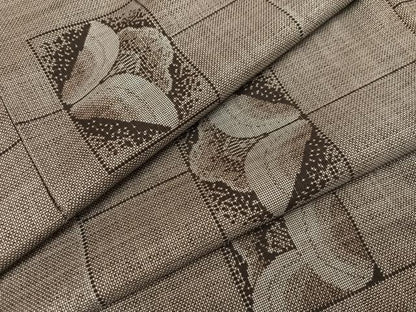 平和屋着物●本場大島紬 カタス9マルキ 色紙花文 正絹 逸品 AABD0774ph