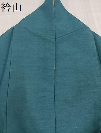 平和屋着物●上質な紬 色無地 浅縹色 正絹 逸品 AABD0780ph