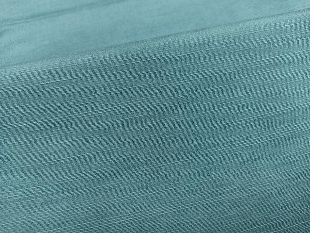 平和屋着物●上質な紬 色無地 浅縹色 正絹 逸品 AABD0780ph