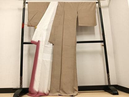 平和屋着物●江戸小紋　寄せ小紋柄　正絹　逸品　AABD0783ph