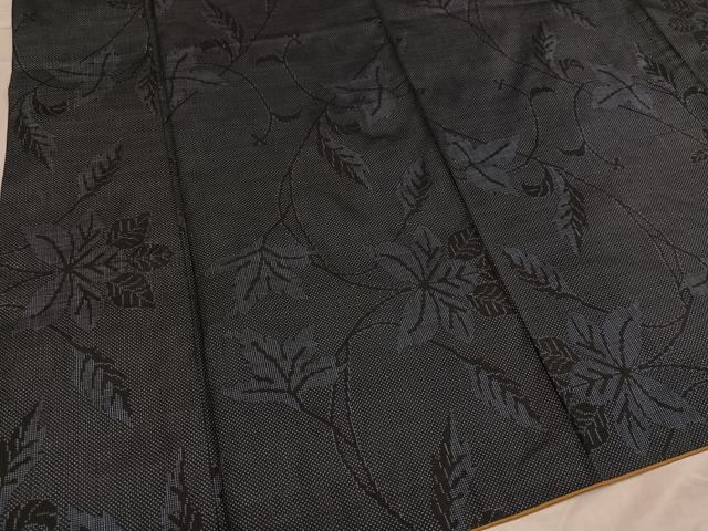 平和屋着物●本場大島紬　一元絣　草木文　正絹　逸品　AABD0784ph