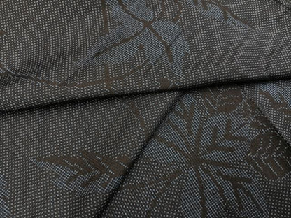 平和屋着物●本場大島紬　一元絣　草木文　正絹　逸品　AABD0784ph