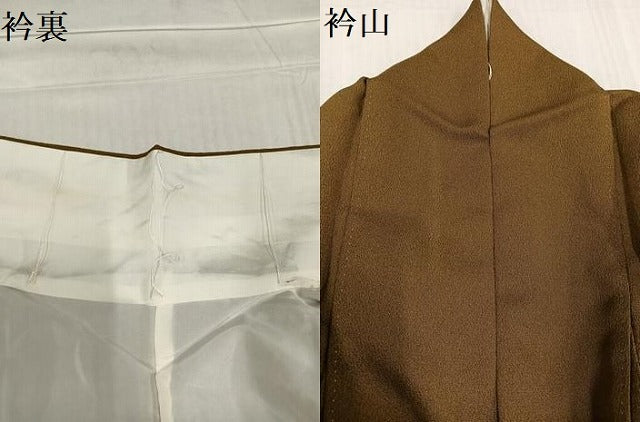 平和屋着物●訪問着　手描き　羽衣　女人松文　金彩　正絹　逸品　AABD0796ph