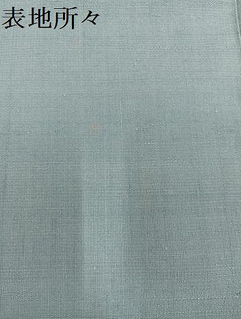 平和屋着物●上質な紬　色無地　藍鼠色　正絹　逸品　AABD0797ph