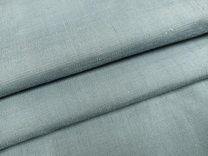 平和屋着物●上質な紬　色無地　藍鼠色　正絹　逸品　AABD0797ph