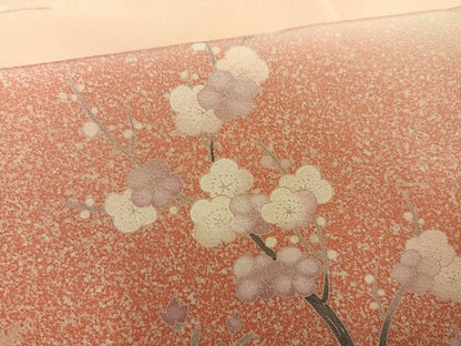 平和屋着物●訪問着　友禅　花鳥文　暈し染め　正絹　逸品　未使用　AABD0809ph