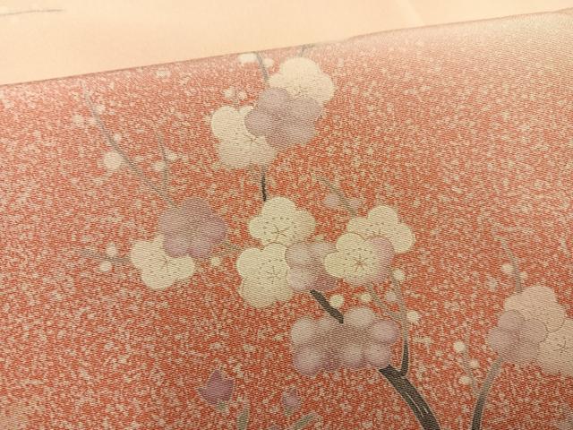 平和屋着物●訪問着　友禅　花鳥文　暈し染め　正絹　逸品　未使用　AABD0809ph