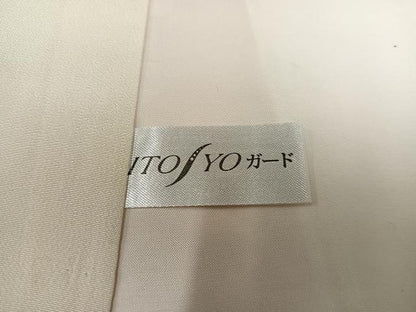 平和屋着物●訪問着　友禅　花鳥文　暈し染め　正絹　逸品　未使用　AABD0809ph