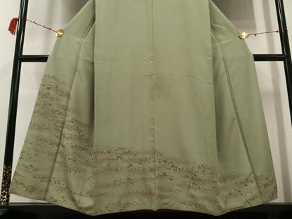平和屋着物●訪問着　刺繍　梅　金彩　正絹　逸品　AABD0822ph