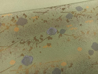 平和屋着物●訪問着　刺繍　梅　金彩　正絹　逸品　AABD0822ph