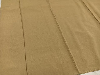 平和屋着物●上質な色無地 枯色 正絹 逸品 未使用 AABD0832ph