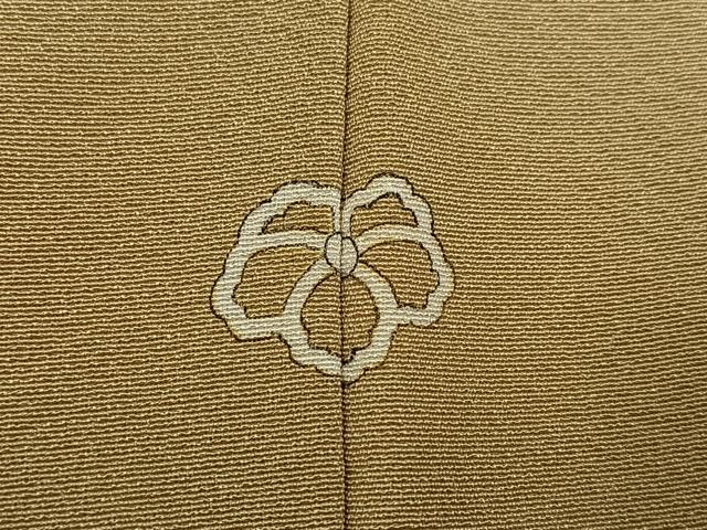 平和屋着物●上質な色無地 枯色 正絹 逸品 未使用 AABD0832ph