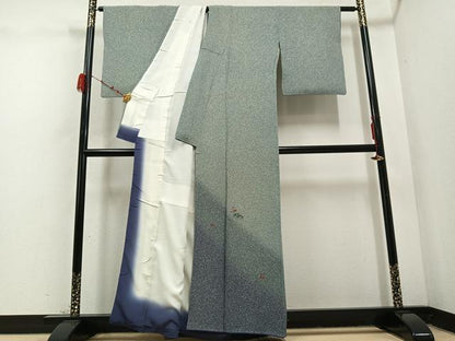 平和屋着物●豪華色留袖　伝統工芸士　金田今朝男　梅松文　たたき染め　正絹　逸品　AABD0835ph