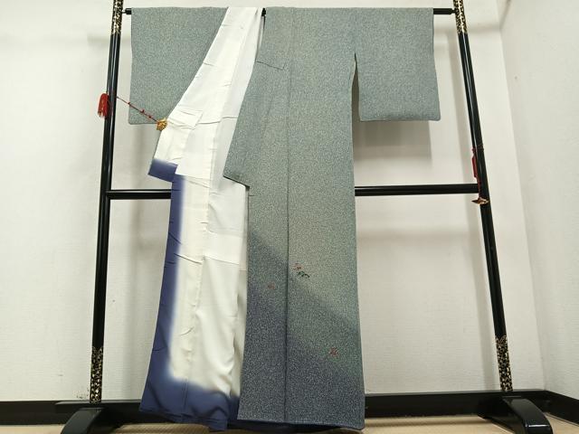 平和屋着物●豪華色留袖　伝統工芸士　金田今朝男　梅松文　たたき染め　正絹　逸品　AABD0835ph