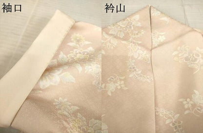 平和屋着物●上質な小紋　舞花文　正絹　逸品　AABD0843ck