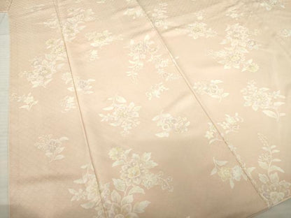 平和屋着物●上質な小紋　舞花文　正絹　逸品　AABD0843ck