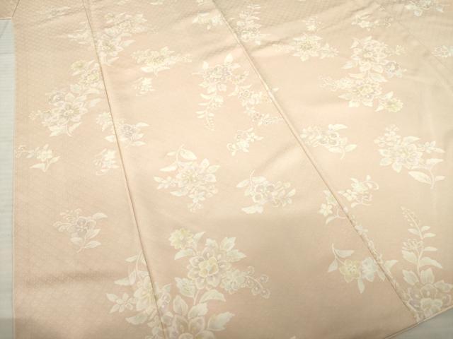平和屋着物●上質な小紋　舞花文　正絹　逸品　AABD0843ck
