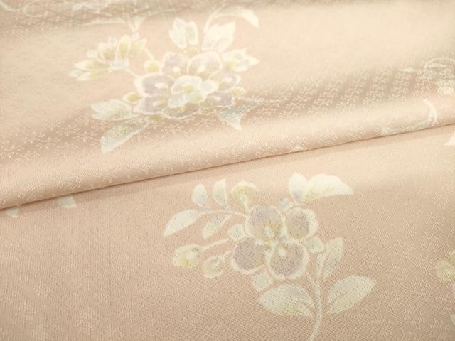 平和屋着物●上質な小紋　舞花文　正絹　逸品　AABD0843ck