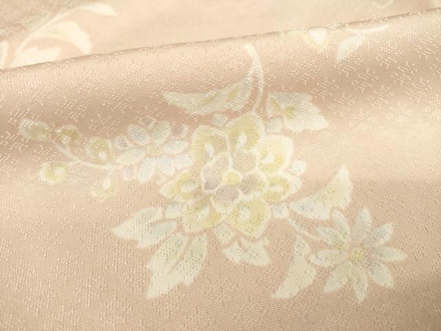 平和屋着物●上質な小紋　舞花文　正絹　逸品　AABD0843ck