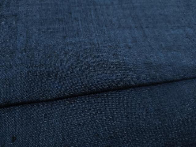 平和屋着物●男性　紬　アンサンブル　色無地　青褐色　正絹　逸品　AABD0851ck