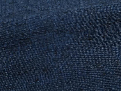 平和屋着物●男性　紬　アンサンブル　色無地　青褐色　正絹　逸品　AABD0851ck
