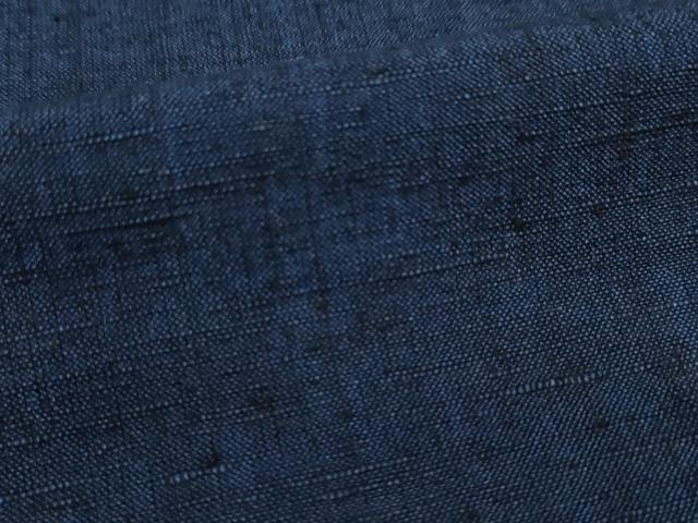 平和屋着物●男性　紬　アンサンブル　色無地　青褐色　正絹　逸品　AABD0851ck