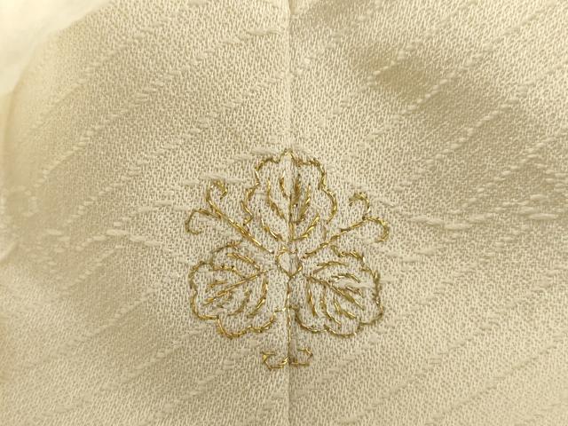 平和屋着物●訪問着 刺繍 笹竹文 金彩 正絹 逸品 AABD0854ck