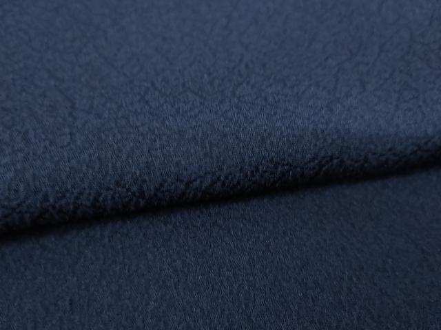平和屋着物●上質な色無地　藍鉄色　ロング丈　正絹　逸品　AABD0872ck