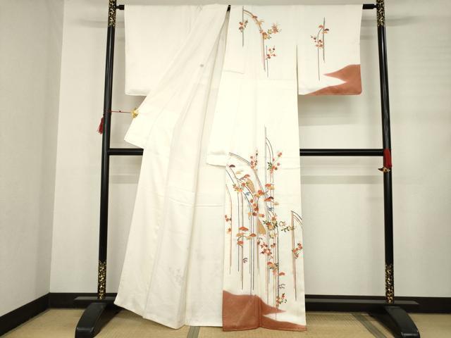 平和屋着物●訪問着　吉祥花文　正絹　逸品　AABD0880ck