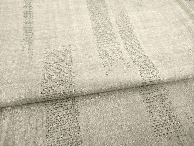 平和屋着物●本場結城紬 重要無形文化財 120亀甲 飛び亀甲柄 短冊文 茶鼠色地 正絹 逸品 AABD0888ck