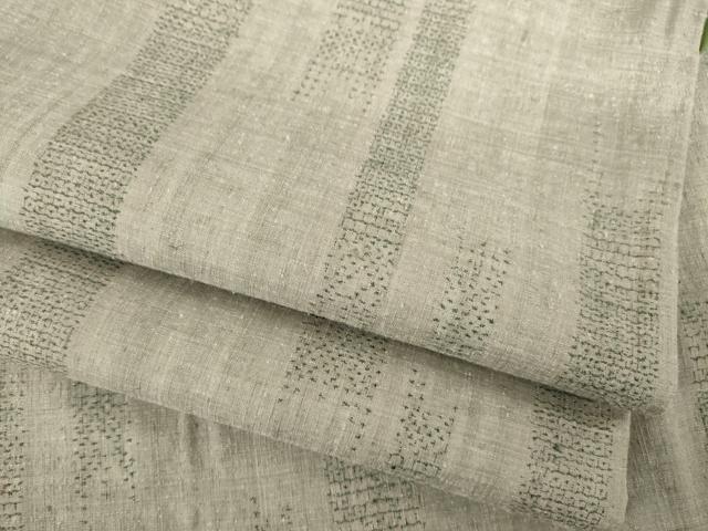 平和屋着物●本場結城紬 重要無形文化財 120亀甲 飛び亀甲柄 短冊文 茶鼠色地 正絹 逸品 AABD0888ck