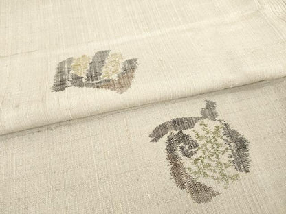 平和屋着物●上質な紬 間道 正絹 逸品 AABD0931ck