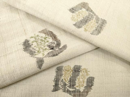 平和屋着物●上質な紬 間道 正絹 逸品 AABD0931ck