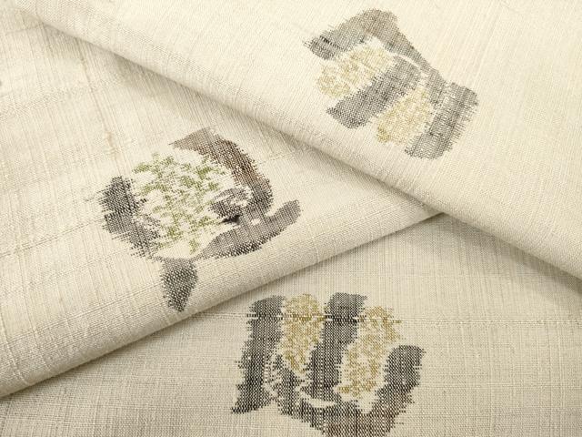 平和屋着物●上質な紬 間道 正絹 逸品 AABD0931ck