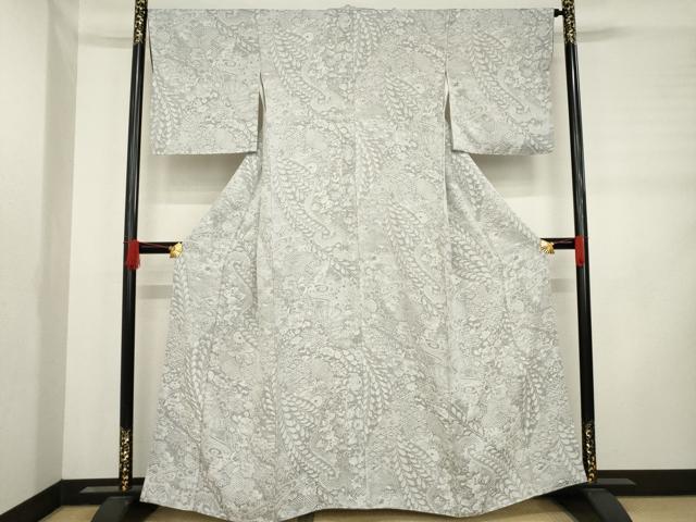 平和屋着物●天目織 お召 辻が花 正絹 逸品 AABD0945ck