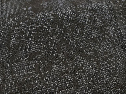 平和屋着物●結城紬 100亀甲 更紗文 正絹 逸品 AABD0961ph