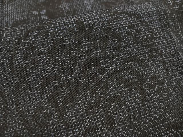 平和屋着物●結城紬 100亀甲 更紗文 正絹 逸品 AABD0961ph