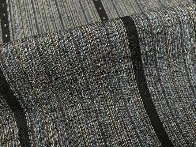 平和屋着物●上質な紬 間道 正絹 逸品 AABD0963ph